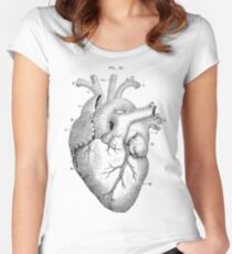 Anatomical Heart Women's Fitted Scoop T-Shirt