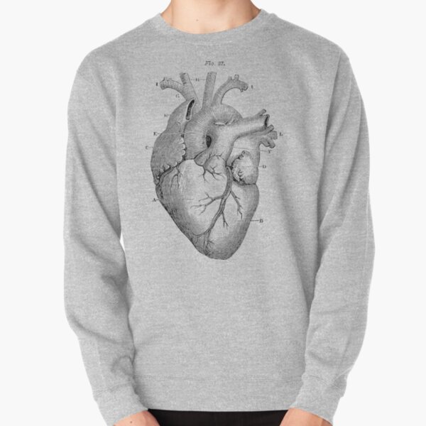 anatomical heart sweatshirt