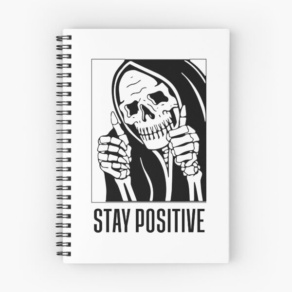 Item preview, Stay Positive , Reaper , Pegatina impermeable , Hydro Flask Pegatina designed and sold by Wiseth-.