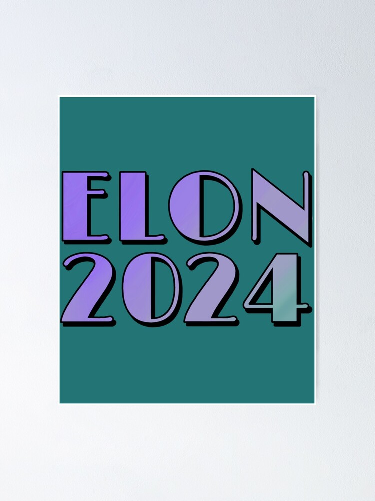 "Purple Elon 2024 Logo " Poster by Lawponlineuk78 | Redbubble