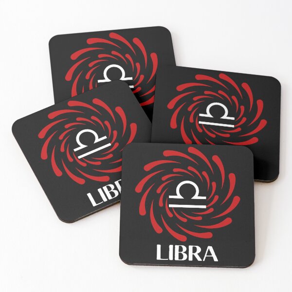 Item preview, Red Libra Zodiac Sign Swirl designed and sold by Hellofriendco.