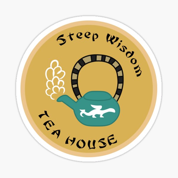 Steep Wisdom Tea House Sticker