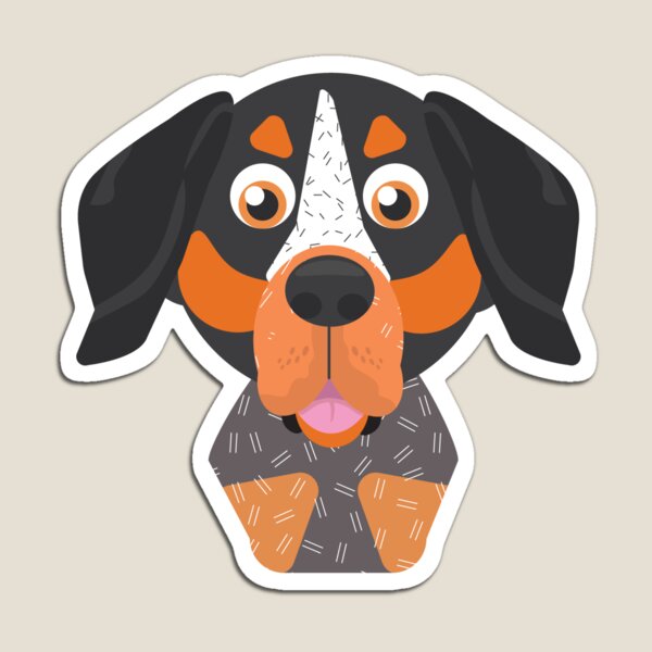 Item preview, Geometric Bluetick Coonhound designed and sold by Matt Schiavone.