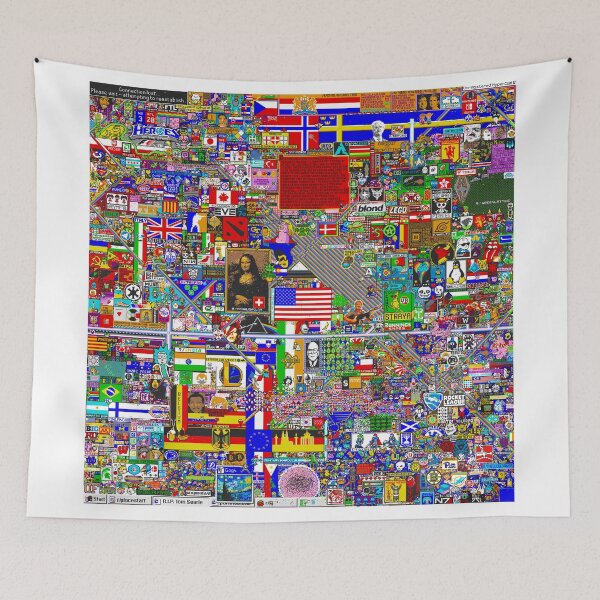 Item preview, Reddit /r/Place 12K resolution (54 hours) designed and sold by bobbooo.