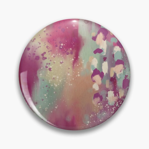 Item preview, Pink green abstract painting  designed and sold by vianahline.