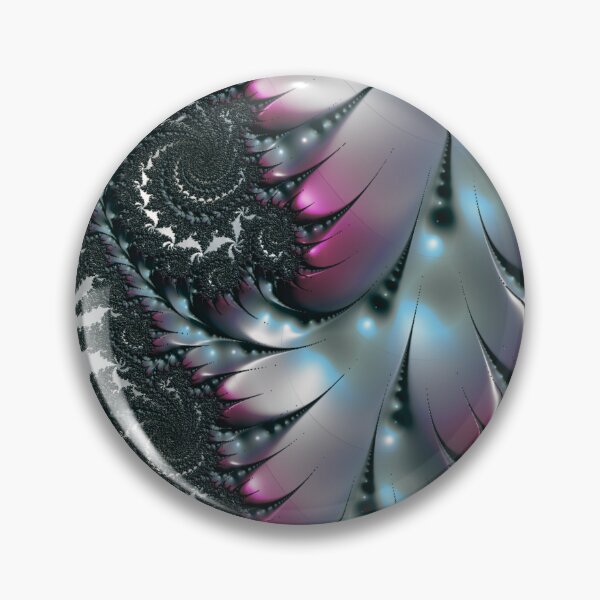 Item preview, Metallic Beauty | Pewter and Rose Fractal | Classy Fractal designed and sold by JillyJ05.