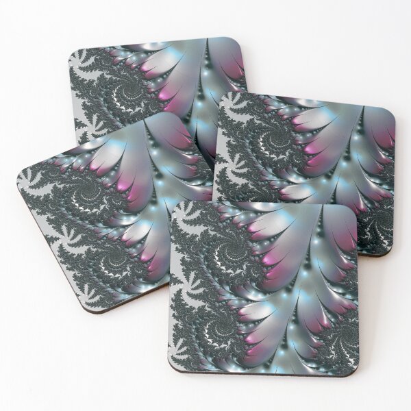 Item preview, Metallic Beauty | Pewter and Rose Fractal | Classy Fractal designed and sold by JillyJ05.