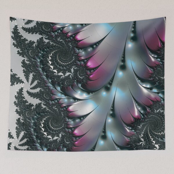 Item preview, Metallic Beauty | Pewter and Rose Fractal | Classy Fractal designed and sold by JillyJ05.