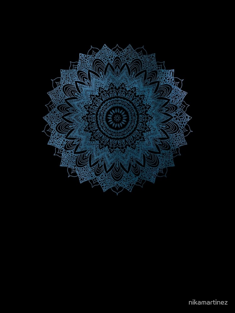 BOHOCHIC MANDALA IN BLUE by nikamartinez