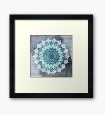 Lámina enmarcada BOHOCHIC MANDALA EN AZUL