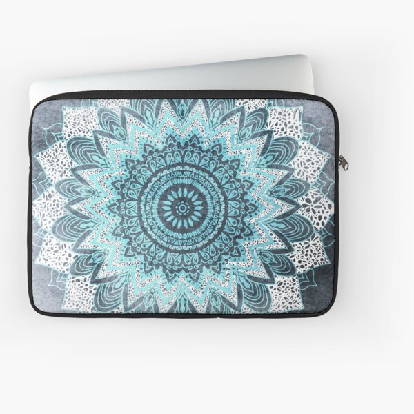 BOHOCHIC MANDALA IN BLUE Laptop Sleeve