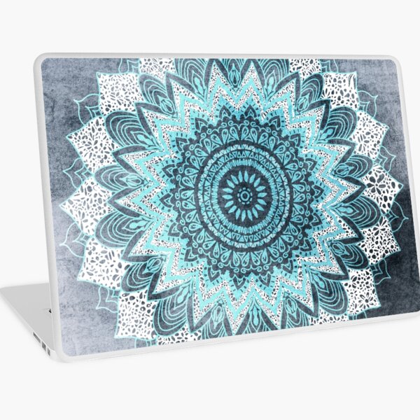 BOHOCHIC MANDALA IN BLUE Laptop Skin