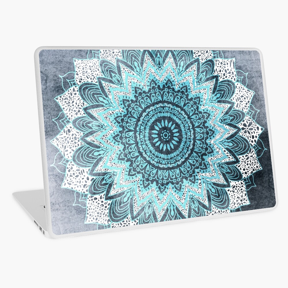 BOHOCHIC MANDALA IN BLUE Laptop Skin