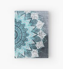 BOHOCHIC MANDALA IN BLUE Hardcover Journal