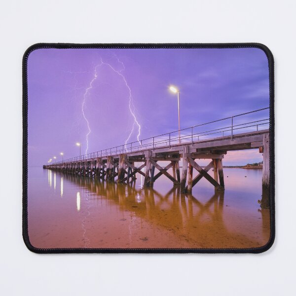 Item preview, Lightning Strike, Streaky Bay Jetty, Eyre Peninsula, South Australia designed and sold by Michael Boniwell.