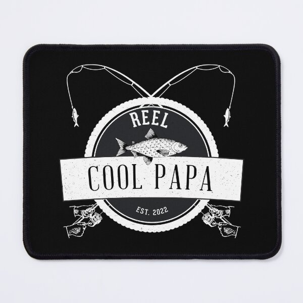 Item preview, Men Vintage Reel Cool Papa Logo, Distressed classic graphic style for fishing designed and sold by Karo Art.
