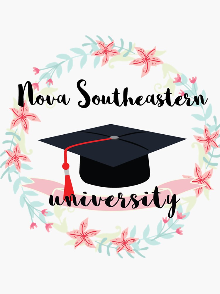 "Collegiate GRADUATION Nova Southeastern University " Sticker by