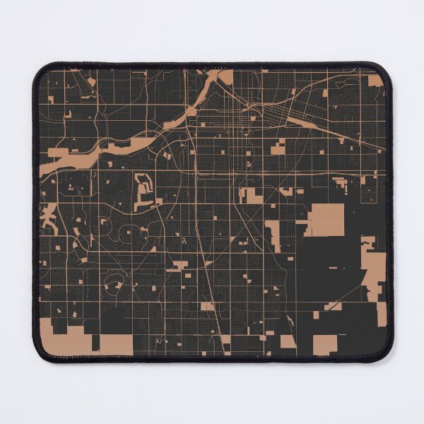 Item preview, Bakersfield Chocolate color Map Art California USA designed and sold by EpicMaps.