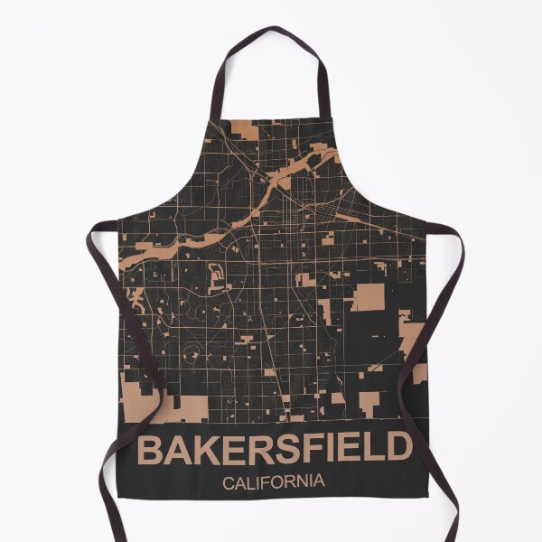 Item preview, Bakersfield Chocolate color Map Art California USA designed and sold by EpicMaps.