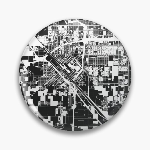 Artikelvorschau, Fresno schwarz-weiße Kartenkunst Kalifornien USA entworfen und verkauft von EpicMaps.