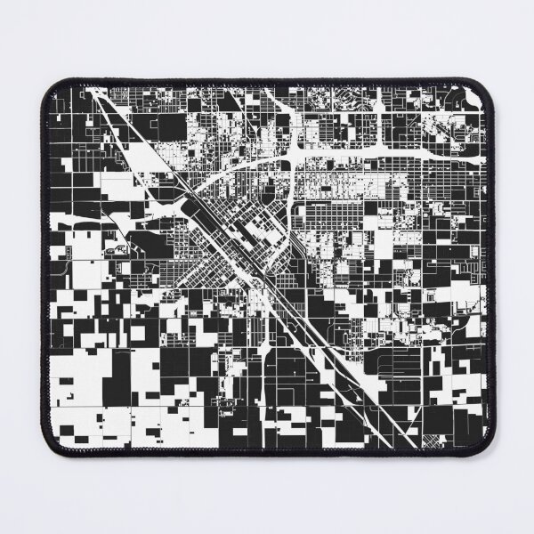 Item preview, Fresno Black white Map Art California USA designed and sold by EpicMaps.
