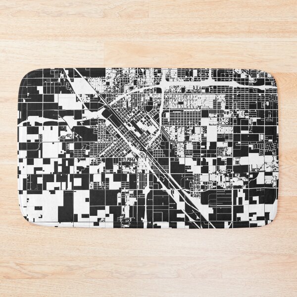 Item preview, Fresno Black white Map Art California USA designed and sold by EpicMaps.