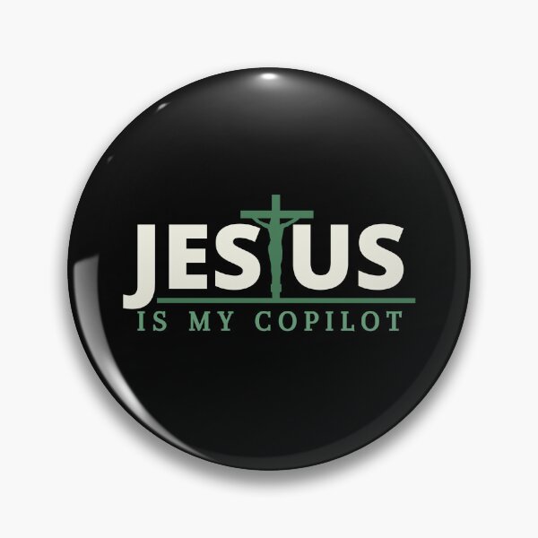 Item preview, Jesus is my copilot green cross nature tree leaf handmade love christian quote gift designed and sold by Ramesh ⭐⭐⭐⭐⭐.