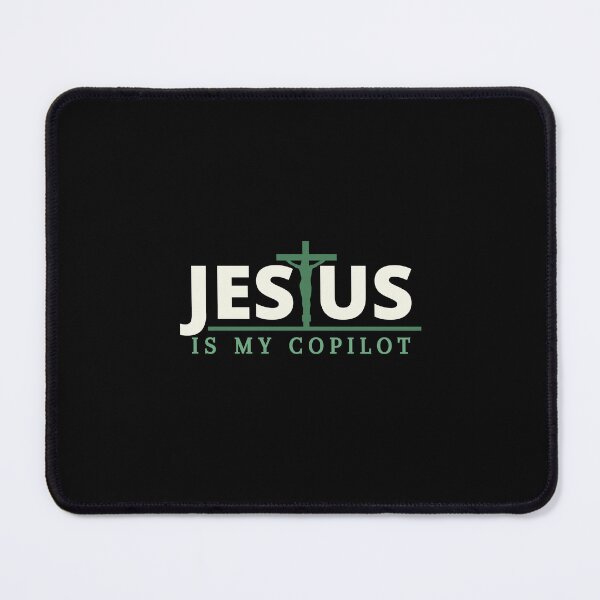 Item preview, Jesus is my copilot green cross nature tree leaf handmade love christian quote gift designed and sold by Ramesh ⭐⭐⭐⭐⭐.