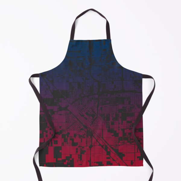 Item preview, Fresno Pink Blue Map Art California USA designed and sold by EpicMaps.
