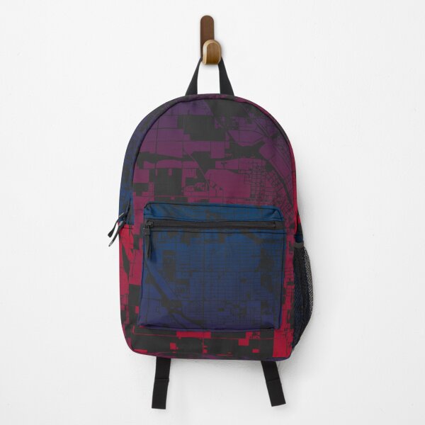 Item preview, Fresno Pink Blue Map Art California USA designed and sold by EpicMaps.