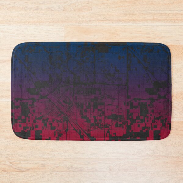Item preview, Fresno Pink Blue Map Art California USA designed and sold by EpicMaps.