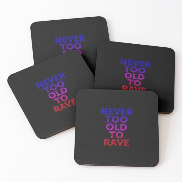Item preview, Never Too Old To Rave, Electronic Music Dj Gift Premium T-Shirt designed and sold by AndreasHeinena.