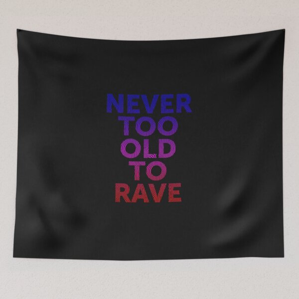 Item preview, Never Too Old To Rave, Electronic Music Dj Gift Premium T-Shirt designed and sold by AndreasHeinena.