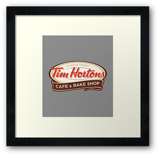 "Tim Hortons" Framed Art Print by Bennellaris Redbubble