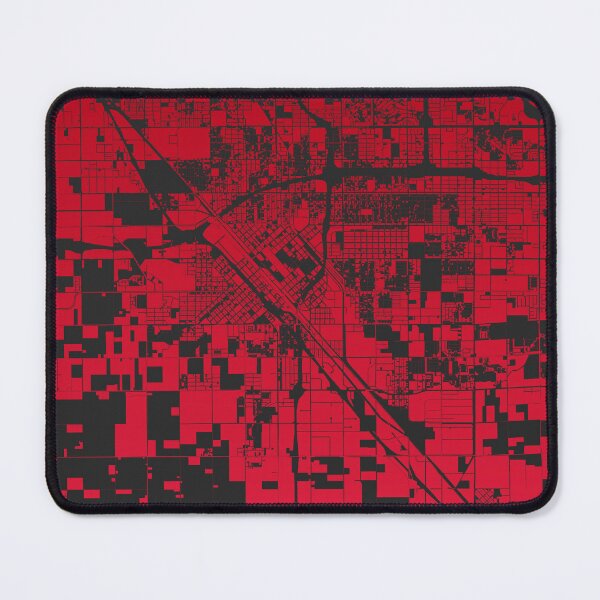 Item preview, Fresno red wine color Map Art California USA designed and sold by EpicMaps.