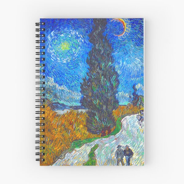 Item preview, Road with Cypress and Star - Vincent van Gogh designed and sold by SimpleJoyStyle.