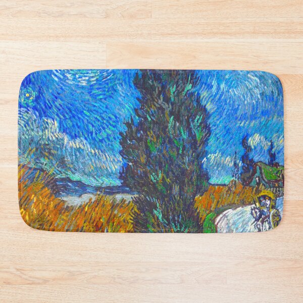 Item preview, Road with Cypress and Star - Vincent van Gogh designed and sold by SimpleJoyStyle.