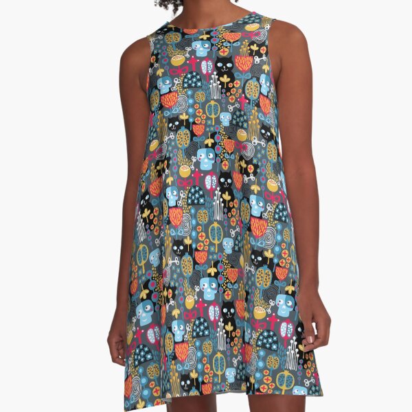 Funny cemetery A-Line Dress