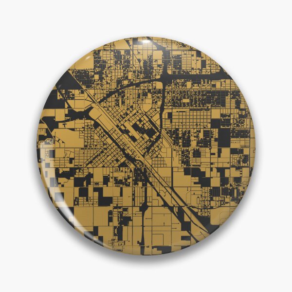 Item preview, Fresno Black Gold Map Art California USA designed and sold by EpicMaps.