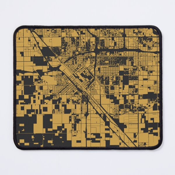 Item preview, Fresno Black Gold Map Art California USA designed and sold by EpicMaps.