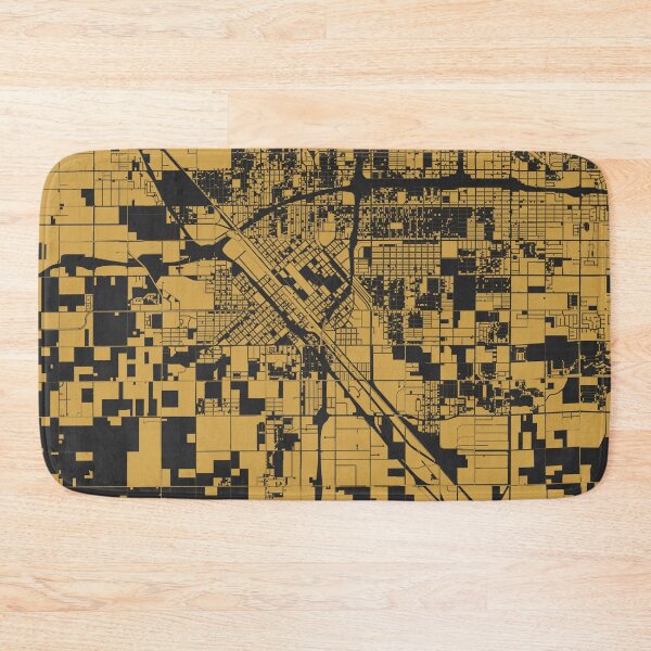 Item preview, Fresno Black Gold Map Art California USA designed and sold by EpicMaps.