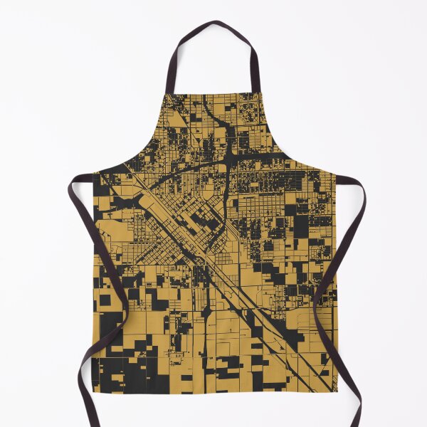 Item preview, Fresno Black Gold Map Art California USA designed and sold by EpicMaps.