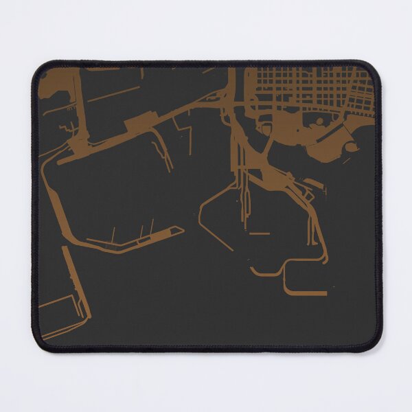 Item preview, Long Beach Map Art coffee color California USA designed and sold by EpicMaps.