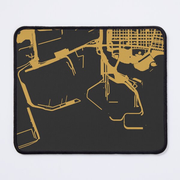 Item preview, Long Beach Map Art Black Gold California USA designed and sold by EpicMaps.