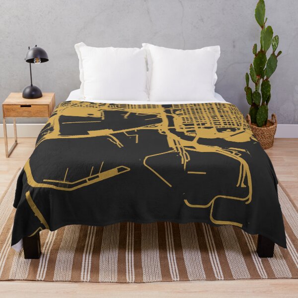Item preview, Long Beach Map Art Black Gold California USA designed and sold by EpicMaps.