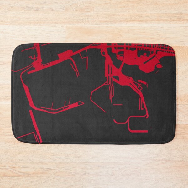 Item preview, Long Beach Map Art red wine color California USA designed and sold by EpicMaps.
