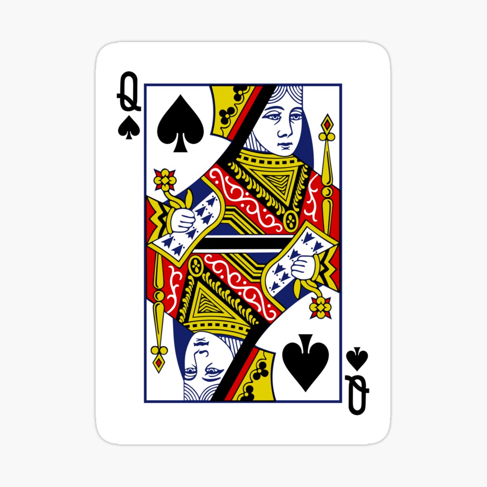 Queen of Spades Playing Card