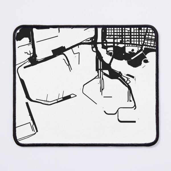 Item preview, Long Beach Map Art Black white California USA designed and sold by EpicMaps.