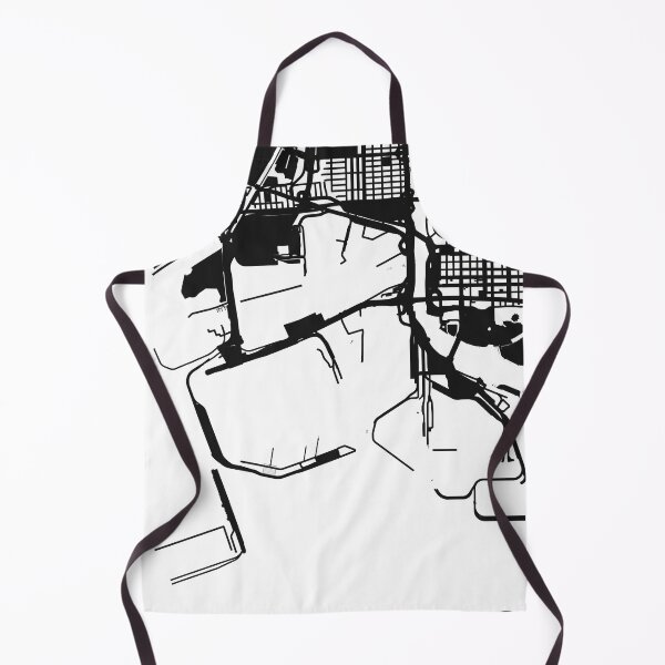 Item preview, Long Beach Map Art Black white California USA designed and sold by EpicMaps.