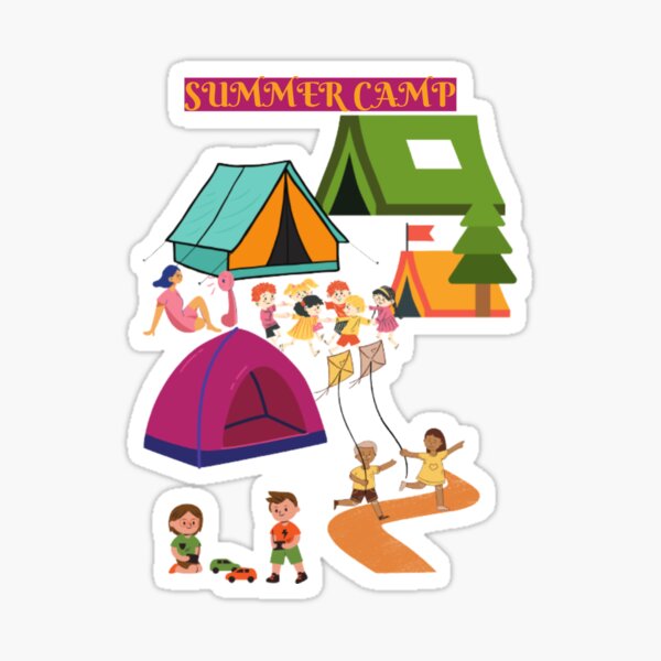 &ldquo;Summer camp " Sticker by Javedempire | Redbubble